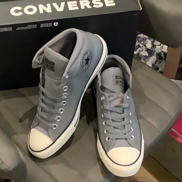 Converse Shoes - NWT NEW IN BOX CONVERSE HIGH TOPS LEATHER